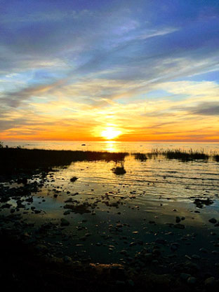 Sunset in Owen Sound, Ontario Canada 