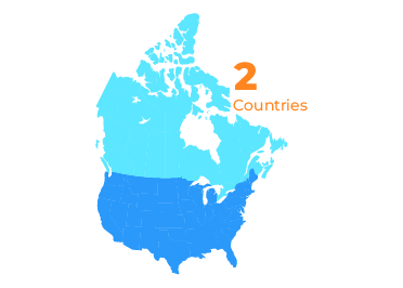 We operate in the United States and Canada